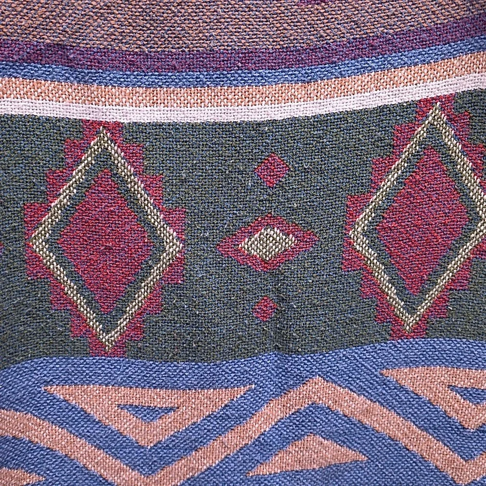 Tapestry Fringe Throw Blanket Multicolor Southwestern Boho Aztec Geometric